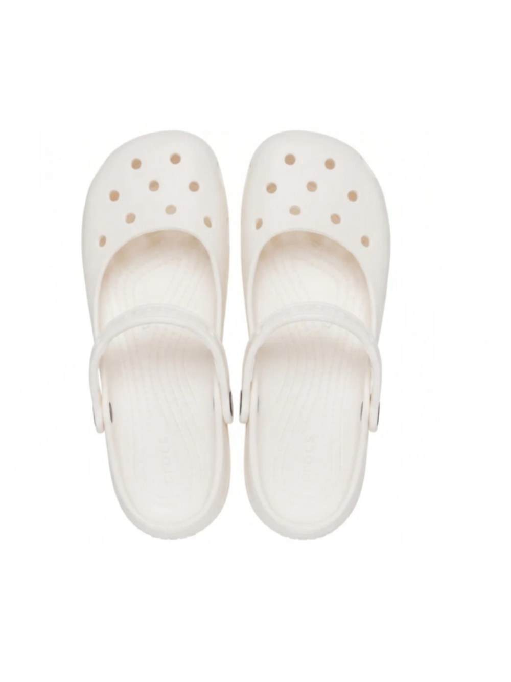 NEW: Women's Crocs Classic Ballet Flats White Size 9 - Picture 2 of 10